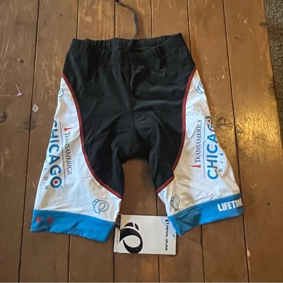 Pearl Izumi Chicago Triathalon Neon Padded Bike Shorts NWT - Picture 2 of 7